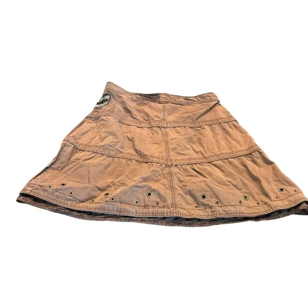 Tom Tompson Brown Utility A- Line Skirt Sizee 44/12